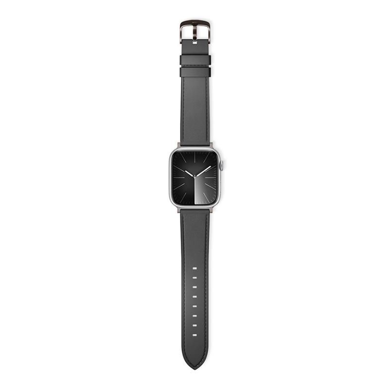 Epico Watch Strap Leather 49/46/45/44 mm - černá Epico Watch Strap Leather 49/46/45/44 mm - černá