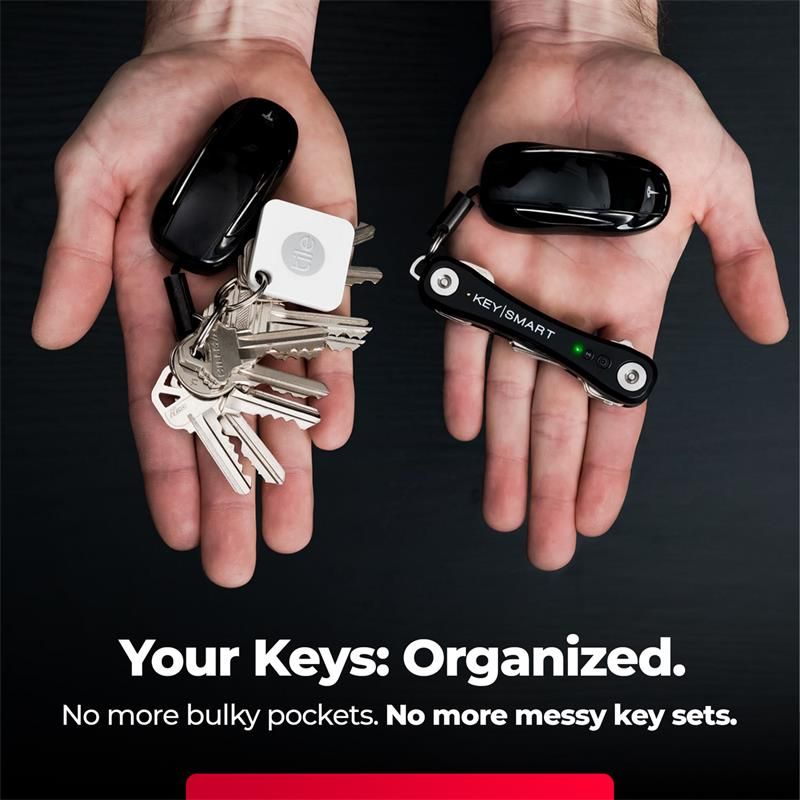KeySmart iPro s Apple Find My - organizér kľúčov - černý KeySmart iPro s Apple Find My - organizér kľúčov - černý