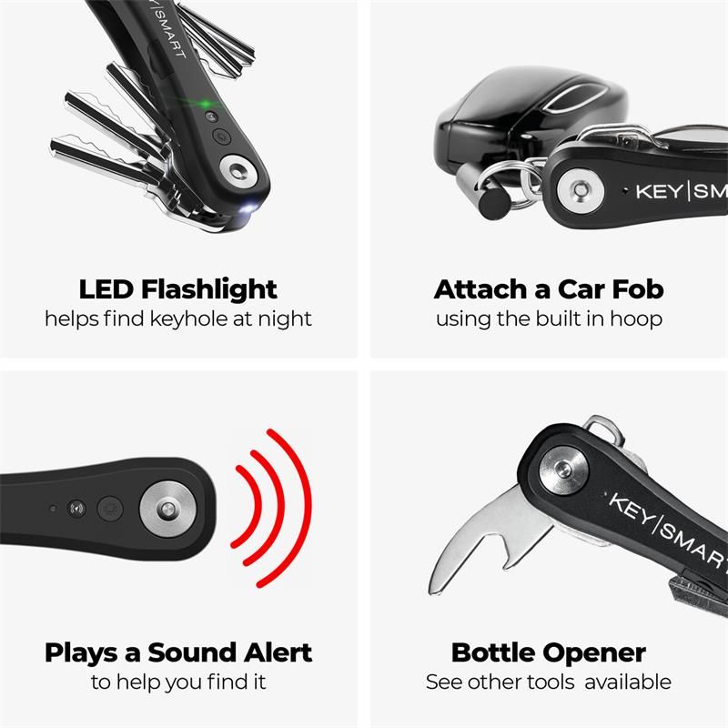 KeySmart iPro s Apple Find My - organizér kľúčov - černý KeySmart iPro s Apple Find My - organizér kľúčov - černý