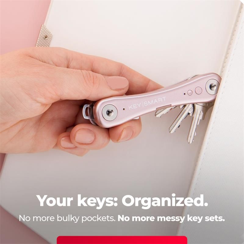 KeySmart iPro s Apple Find My - organizér kľúčov - ružový KeySmart iPro s Apple Find My - organizér kľúčov - ružový