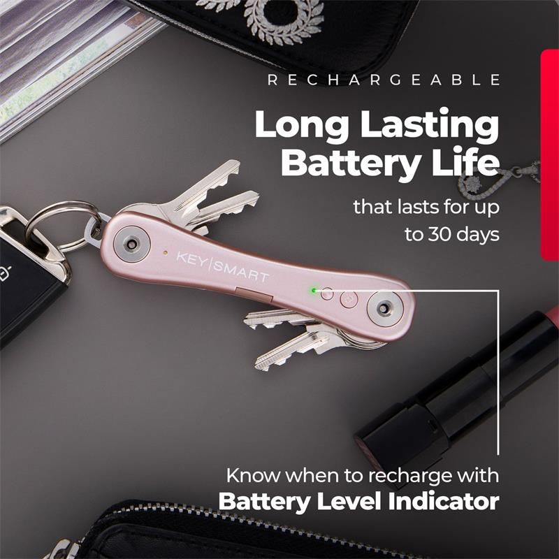 KeySmart iPro s Apple Find My - organizér kľúčov - ružový KeySmart iPro s Apple Find My - organizér kľúčov - ružový