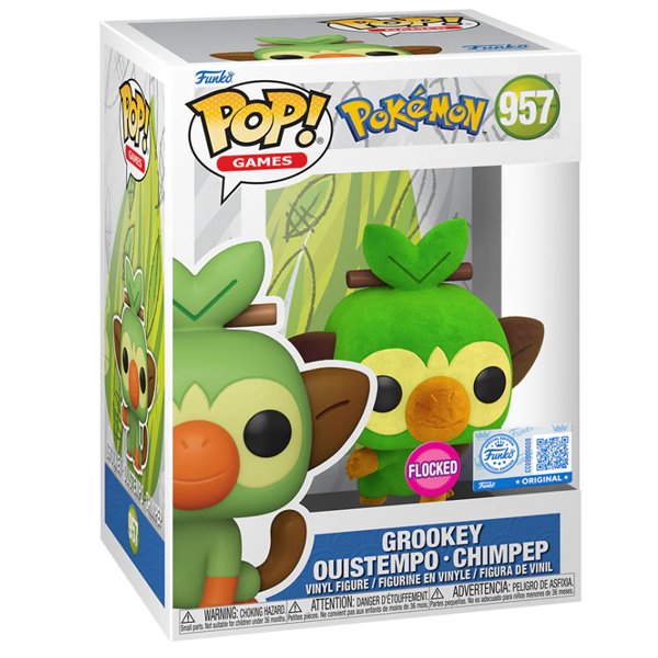 POP! Games: Grookey (Pokémon) Special Edition (Flocked) POP! Games: Grookey (Pokémon) Special Edition (Flocked)