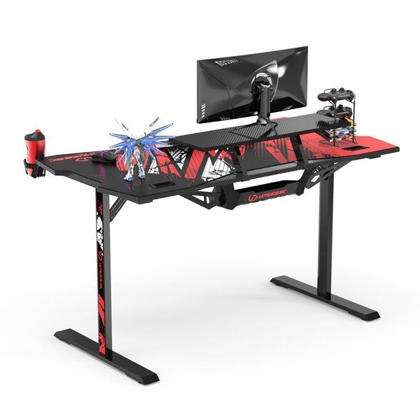 ULTRADESK herní stůl ATOMIC, 139x74 cm, 76 cm, s vyvýšeným stojanom na monitor, držiakom na slúcha, s celoplošnou XXL podl. ULTRADESK herní stůl ATOMIC, 139x74 cm, 76 cm, s vyvýšeným stojanom na monitor, držiakom na slúcha, s celoplošnou XXL podl.