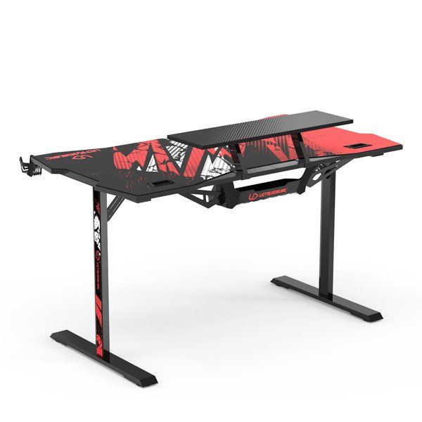 ULTRADESK herní stůl ATOMIC, 139x74 cm, 76 cm, s vyvýšeným stojanom na monitor, držiakom na slúcha, s celoplošnou XXL podl. ULTRADESK herní stůl ATOMIC, 139x74 cm, 76 cm, s vyvýšeným stojanom na monitor, držiakom na slúcha, s celoplošnou XXL podl.