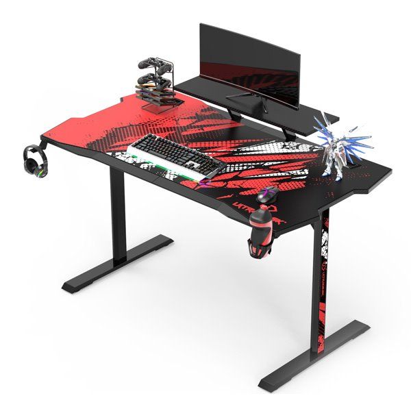 ULTRADESK herní stůl ATOMIC, 139x74 cm, 76 cm, s vyvýšeným stojanom na monitor, držiakom na slúcha, s celoplošnou XXL podl. ULTRADESK herní stůl ATOMIC, 139x74 cm, 76 cm, s vyvýšeným stojanom na monitor, držiakom na slúcha, s celoplošnou XXL podl.
