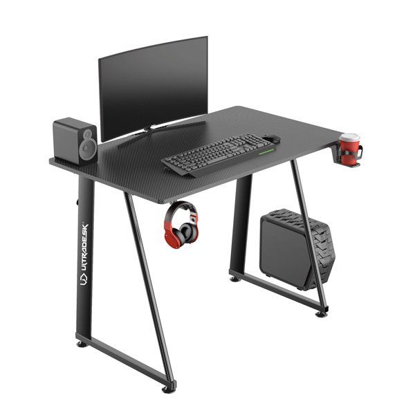 ULTRADESK herní stůl ENTER V2, 100x60 cm, 75 cm, s držiakom na slúchadlá a pitie, kompaktná veľkosť ULTRADESK herní stůl ENTER V2, 100x60 cm, 75 cm, s držiakom na slúchadlá a pitie, kompaktná veľkosť