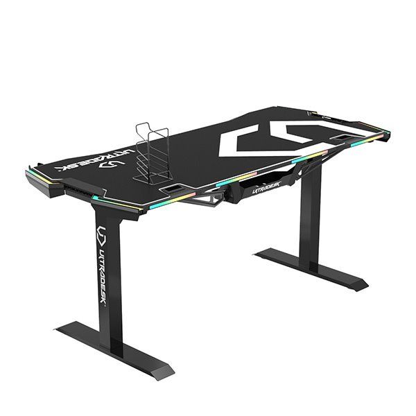 ULTRADESK herní stůl FORCE - bílý, 166x70 cm, 76.5 cm, s XXL podložkou pod myš, držák sluchátek aj nápojů, RGB ULTRADESK herní stůl FORCE - bílý, 166x70 cm, 76.5 cm, s XXL podložkou pod myš, držák sluchátek aj nápojů, RGB