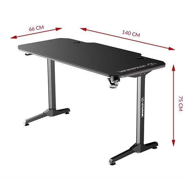 ULTRADESK herní stůl FRAG - BLUE, 140x66 cm, 76 cm, s XXL podložkou pod myš, s ultradesk BEAM, držák sluchátek ULTRADESK herní stůl FRAG - BLUE, 140x66 cm, 76 cm, s XXL podložkou pod myš, s ultradesk BEAM, držák sluchátek