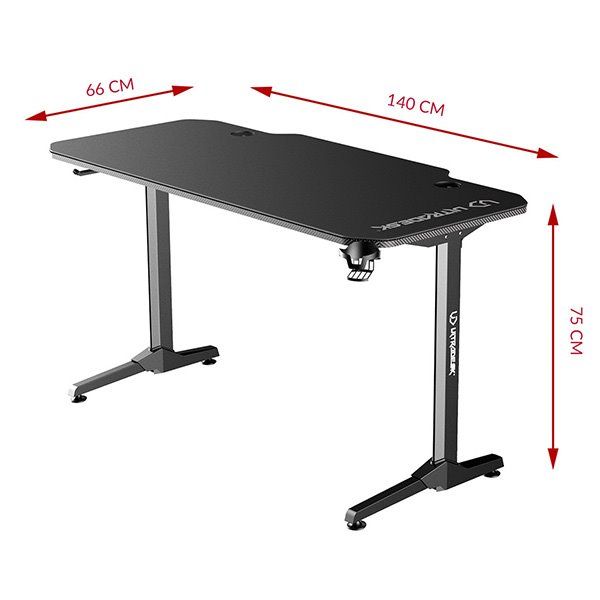 ULTRADESK herní stůl FRAG - GRAPHITE, 140x66 cm, 76 cm, s XXL podložkou pod myš, s ultradesk BEAM, držák sluchátek ULTRADESK herní stůl FRAG - GRAPHITE, 140x66 cm, 76 cm, s XXL podložkou pod myš, s ultradesk BEAM, držák sluchátek