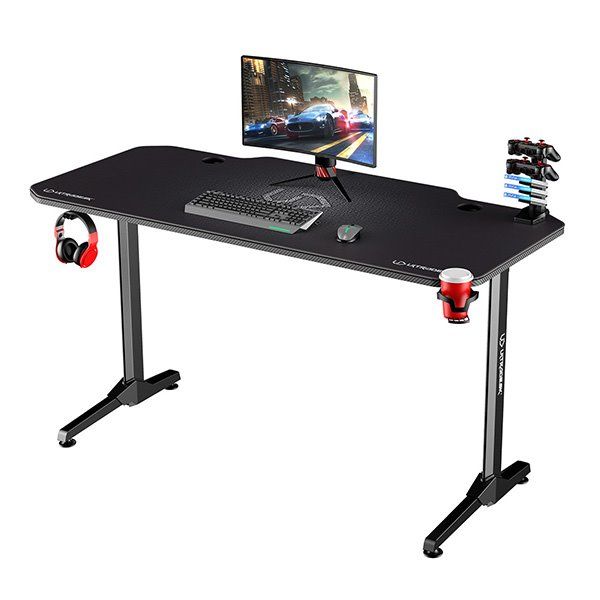 ULTRADESK herní stůl FRAG - GRAPHITE, 140x66 cm, 76 cm, s XXL podložkou pod myš, s ultradesk BEAM, držák sluchátek ULTRADESK herní stůl FRAG - GRAPHITE, 140x66 cm, 76 cm, s XXL podložkou pod myš, s ultradesk BEAM, držák sluchátek