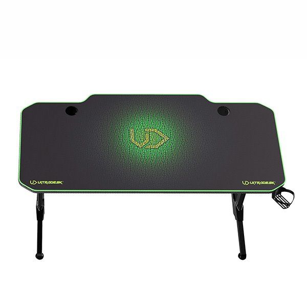 ULTRADESK herní stůl FRAG - GREEN, 140x66 cm, 76 cm, s XXL podložkou pod myš, s ultradesk BEAM, držák sluchátek ULTRADESK herní stůl FRAG - GREEN, 140x66 cm, 76 cm, s XXL podložkou pod myš, s ultradesk BEAM, držák sluchátek