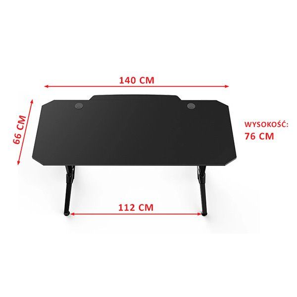 ULTRADESK herní stůl FRAG - RED, 140x66 cm, 76 cm, s XXL podložkou pod myš, s ultradesk BEAM, držák sluchátek ULTRADESK herní stůl FRAG - RED, 140x66 cm, 76 cm, s XXL podložkou pod myš, s ultradesk BEAM, držák sluchátek