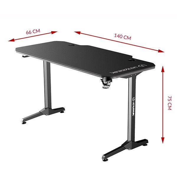 ULTRADESK herní stůl FRAG - WHITE, 140x66 cm, 76 cm, s XXL podložkou pod myš, s ultradesk BEAM, držák sluchátek ULTRADESK herní stůl FRAG - WHITE, 140x66 cm, 76 cm, s XXL podložkou pod myš, s ultradesk BEAM, držák sluchátek