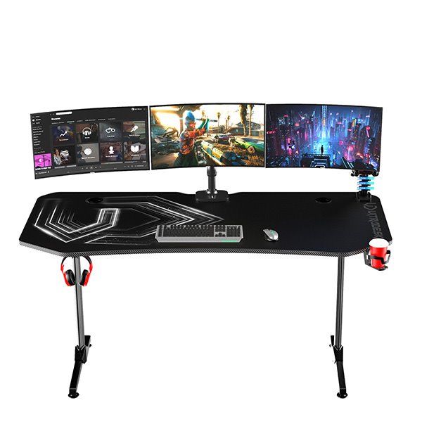 ULTRADESK herní stůl FRAG XXL BLACK, 160 x 75 cm, 75 cm, držák nápojů a sluchátek, stojan BEAM, s celoplošnou XXL pod ULTRADESK herní stůl FRAG XXL BLACK, 160 x 75 cm, 75 cm, držák nápojů a sluchátek, stojan BEAM, s celoplošnou XXL pod