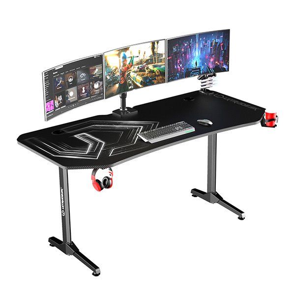 ULTRADESK herní stůl FRAG XXL BLACK, 160 x 75 cm, 75 cm, držák nápojů a sluchátek, stojan BEAM, s celoplošnou XXL pod ULTRADESK herní stůl FRAG XXL BLACK, 160 x 75 cm, 75 cm, držák nápojů a sluchátek, stojan BEAM, s celoplošnou XXL pod