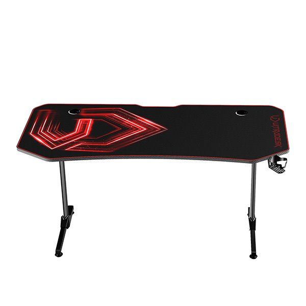 ULTRADESK herní stůl FRAG XXL RED, 160 x 75 cm, 75 cm, držák nápojů a sluchátek, stojan BEAM, s celoplošnou XXL podl. ULTRADESK herní stůl FRAG XXL RED, 160 x 75 cm, 75 cm, držák nápojů a sluchátek, stojan BEAM, s celoplošnou XXL podl.