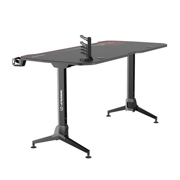 ULTRADESK herní stůl GRAND RED, 160x75 cm, 70-80 cm, 3 úrovne výšky, s XXL podložkou pod myš, držák sluchátek ULTRADESK herní stůl GRAND RED, 160x75 cm, 70-80 cm, 3 úrovne výšky, s XXL podložkou pod myš, držák sluchátek