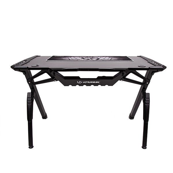 ULTRADESK herní stůl INVADER - BLACK, 120x64 cm, 75 cm, podsvietený, s XL podložkou pod myš, držák sluchátek ULTRADESK herní stůl INVADER - BLACK, 120x64 cm, 75 cm, podsvietený, s XL podložkou pod myš, držák sluchátek