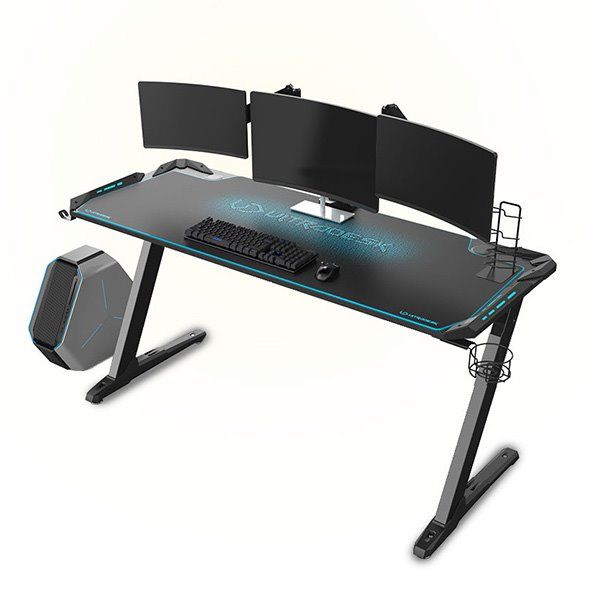 ULTRADESK herní stůl SPACE XXL BLUE, 154x61 cm, 78 cm, RGB podsvietenie s dotykovým panelom, s celoplošnou podložkou ULTRADESK herní stůl SPACE XXL BLUE, 154x61 cm, 78 cm, RGB podsvietenie s dotykovým panelom, s celoplošnou podložkou