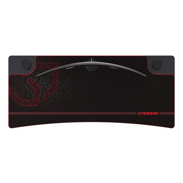 ULTRADESK herní stůl Ultradesk CRUISER RED, 160x70 cm, 66-82 cm, držák sluchátek, 3 otvory pre káble, výškovo nastavit ULTRADESK herní stůl Ultradesk CRUISER RED, 160x70 cm, 66-82 cm, držák sluchátek, 3 otvory pre káble, výškovo nastavit