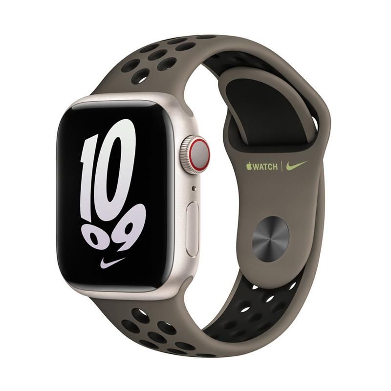 Apple Watch 41mm Olive Grey/Black Nike Sport Band Apple Watch 41mm Olive Grey/Black Nike Sport Band