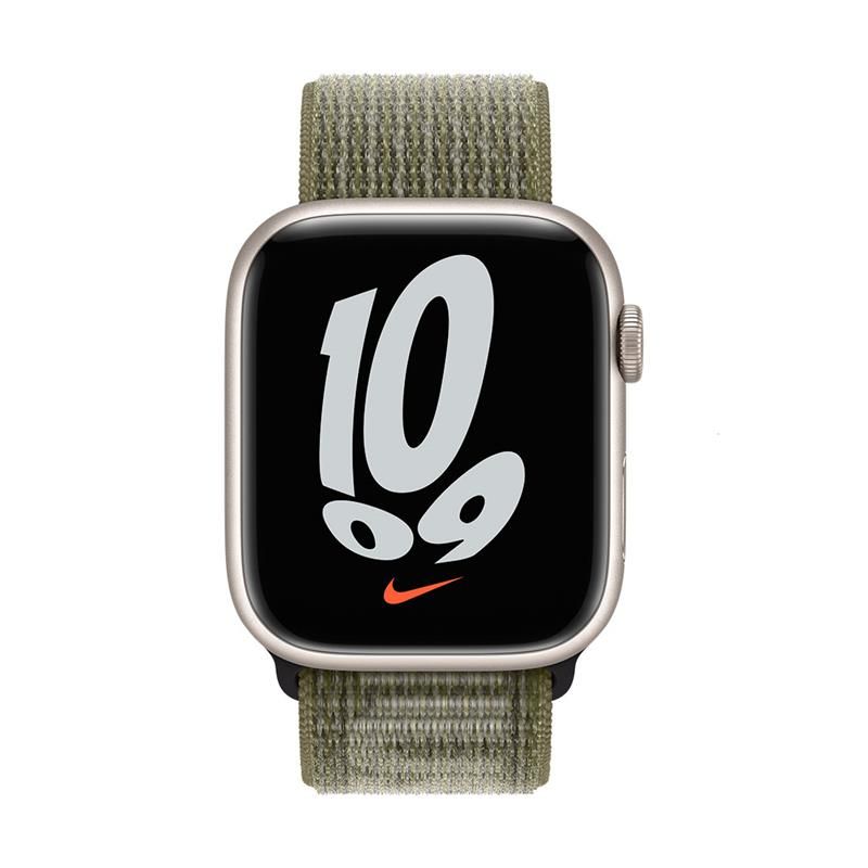 Apple Watch 41mm Sequoia/Pure Platinum Nike Sport Loop Apple Watch 41mm Sequoia/Pure Platinum Nike Sport Loop