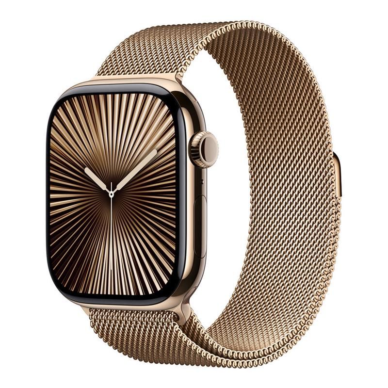 Apple Watch 46mm Gold Milanese Loop - S/M Apple Watch 46mm Gold Milanese Loop - S/M