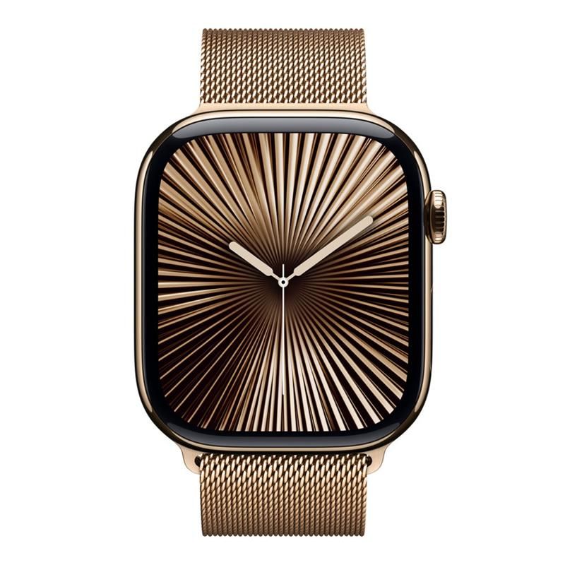 Apple Watch 46mm Gold Milanese Loop - S/M Apple Watch 46mm Gold Milanese Loop - S/M