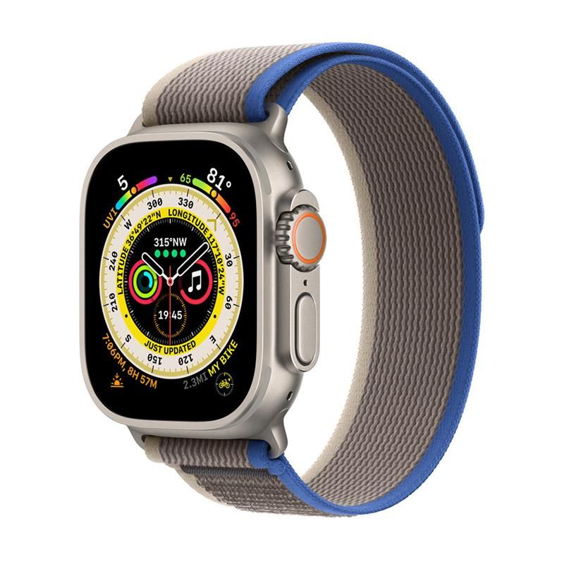 Apple Watch 49mm Blue/Gray Trail Loop - S/M Apple Watch 49mm Blue/Gray Trail Loop - S/M