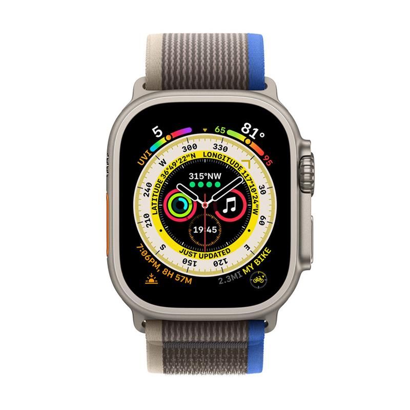 Apple Watch 49mm Blue/Gray Trail Loop - S/M *Rozbalené* Apple Watch 49mm Blue/Gray Trail Loop - S/M *Rozbalené*