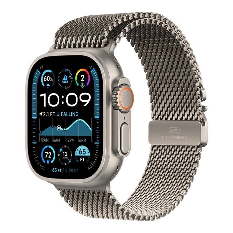 Apple Watch 49mm Natural Titanium Milanese Loop - Medium Apple Watch 49mm Natural Titanium Milanese Loop - Medium