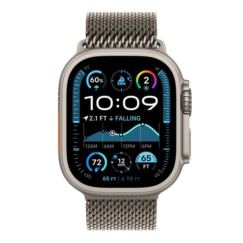 Apple Watch 49mm Natural Titanium Milanese Loop - Medium Apple Watch 49mm Natural Titanium Milanese Loop - Medium