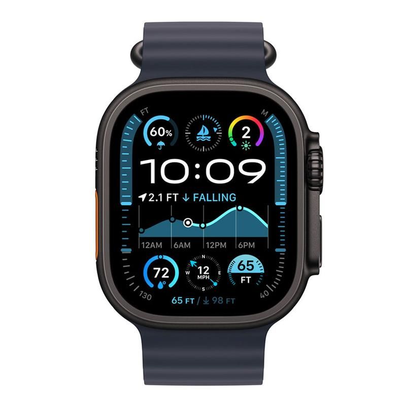 Apple Watch 49mm Navy Ocean Band Extension - Black Titanium Finish Apple Watch 49mm Navy Ocean Band Extension - Black Titanium Finish