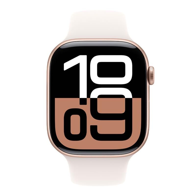 Apple Watch Series 10 GPS 46mm Rose Gold Aluminium Case with Light Blush Sport Band - M/L Apple Watch Series 10 GPS 46mm Rose Gold Aluminium Case with Light Blush Sport Band - M/L