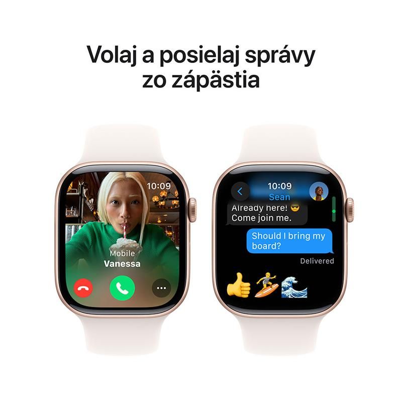 Apple Watch Series 10 GPS 46mm Rose Gold Aluminium Case with Light Blush Sport Band - M/L Apple Watch Series 10 GPS 46mm Rose Gold Aluminium Case with Light Blush Sport Band - M/L