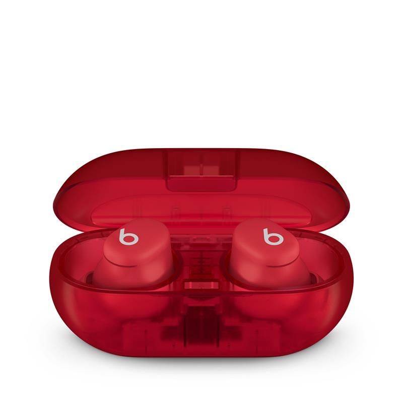 Apple Beats Solo Buds - True Wireless Earbuds - Transparent Red sluchátka Apple Beats Solo Buds - True Wireless Earbuds - Transparent Red sluchátka