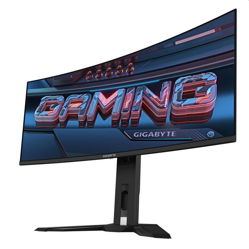 GIGABYTE LCD MO34WQC GAMING Monitor 34" WQHD 3440x1440, OLED 1800R, 175Hz, 2xHDMI, DP, USB-C PD, USB HUB, Speakers GIGABYTE LCD MO34WQC GAMING Monitor 34" WQHD 3440x1440, OLED 1800R, 175Hz, 2xHDMI, DP, USB-C PD, USB HUB, Speakers