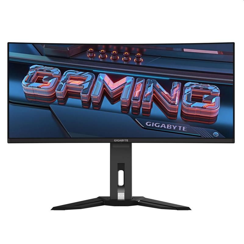 GIGABYTE LCD MO34WQC GAMING Monitor 34" WQHD 3440x1440, OLED 1800R, 175Hz, 2xHDMI, DP, USB-C PD, USB HUB, Speakers GIGABYTE LCD MO34WQC GAMING Monitor 34" WQHD 3440x1440, OLED 1800R, 175Hz, 2xHDMI, DP, USB-C PD, USB HUB, Speakers