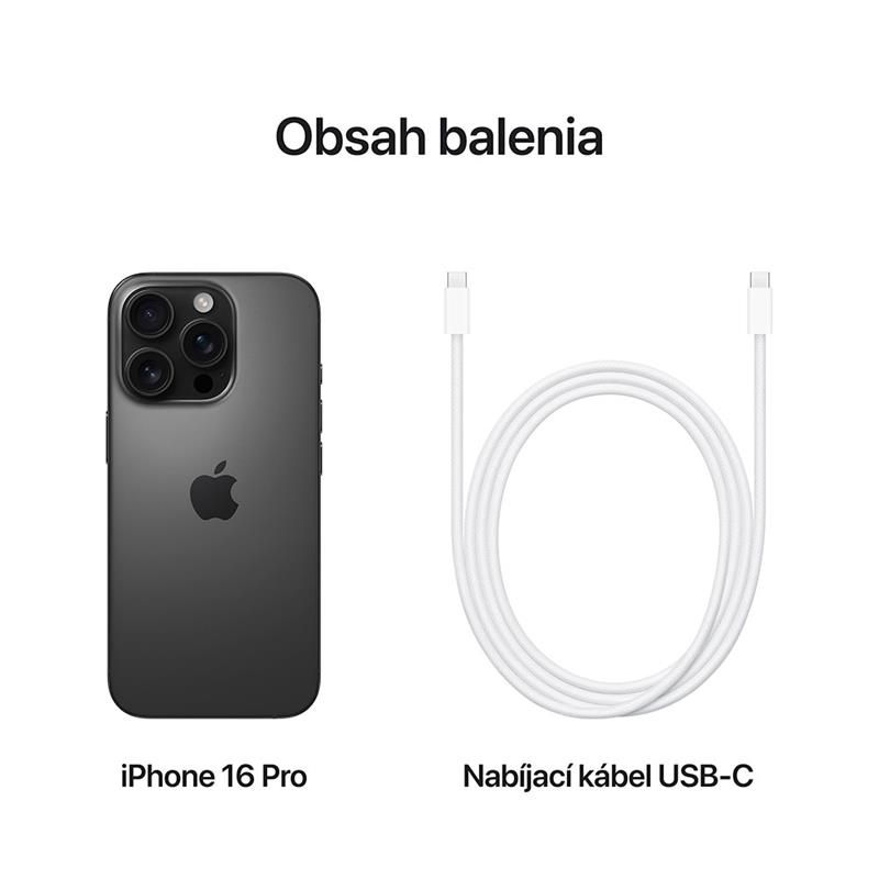 iPhone 16 Pro 512 GB černý titán *rozbalené* iPhone 16 Pro 512 GB černý titán *rozbalené*
