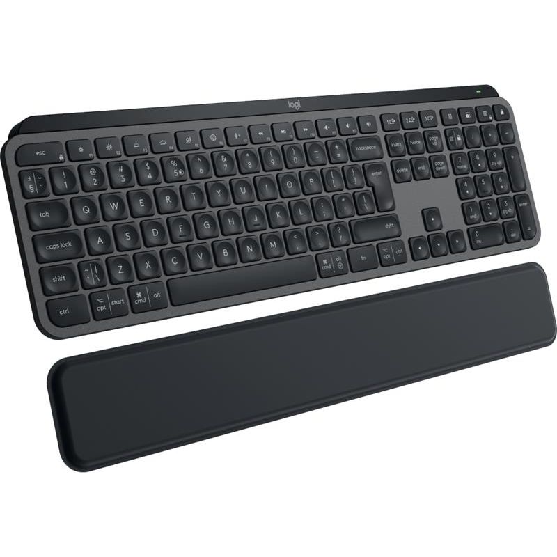 Logitech MX Keys S - bezdrátová podsvícená klávesnice + opierka dlane - US - grafitová Logitech MX Keys S - bezdrátová podsvícená klávesnice + opierka dlane - US - grafitová
