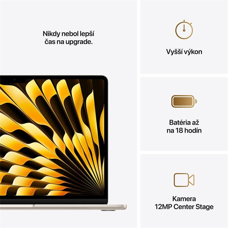 MacBook Air 13" Apple M4 10C CPU 10C GPU 24GB 512GB Hviezdny bílý SK MacBook Air 13" Apple M4 10C CPU 10C GPU 24GB 512GB Hviezdny bílý SK