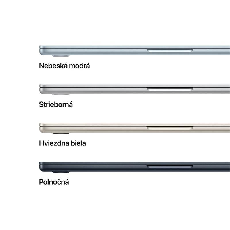 MacBook Air 13" Apple M4 10C CPU 10C GPU 24GB 512GB Nebeský modrý SK MacBook Air 13" Apple M4 10C CPU 10C GPU 24GB 512GB Nebeský modrý SK
