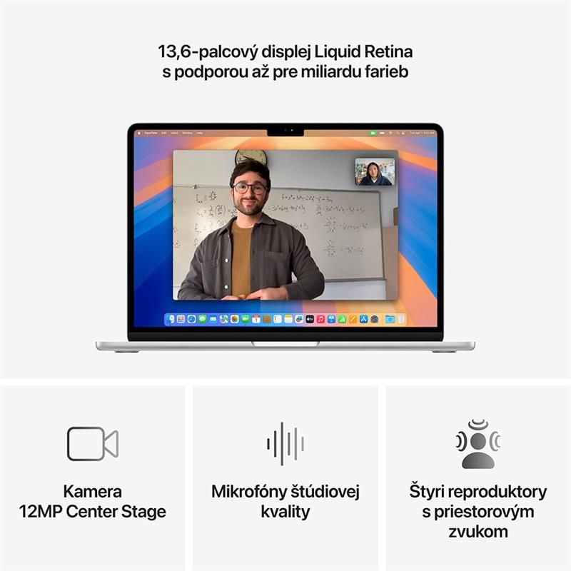 MacBook Air 13" Apple M4 10C CPU 10C GPU 24GB 512GB Strieborný SK MacBook Air 13" Apple M4 10C CPU 10C GPU 24GB 512GB Strieborný SK