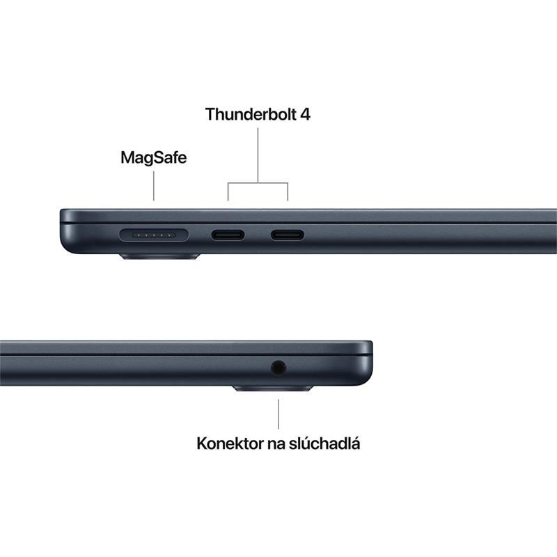 MacBook Air 13" Apple M4 10C CPU 8C GPU 16GB 256GB Polnočný SK MacBook Air 13" Apple M4 10C CPU 8C GPU 16GB 256GB Polnočný SK