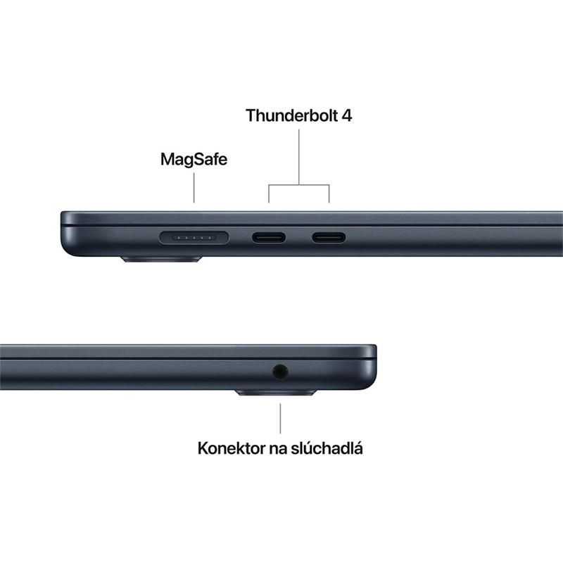 MacBook Air 15" Apple M4 10C CPU 10C GPU 16GB 512GB Polnočný SK MacBook Air 15" Apple M4 10C CPU 10C GPU 16GB 512GB Polnočný SK