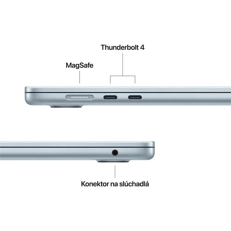MacBook Air 15" Apple M4 10C CPU 10C GPU 24GB 512GB Nebeský modrý SK MacBook Air 15" Apple M4 10C CPU 10C GPU 24GB 512GB Nebeský modrý SK