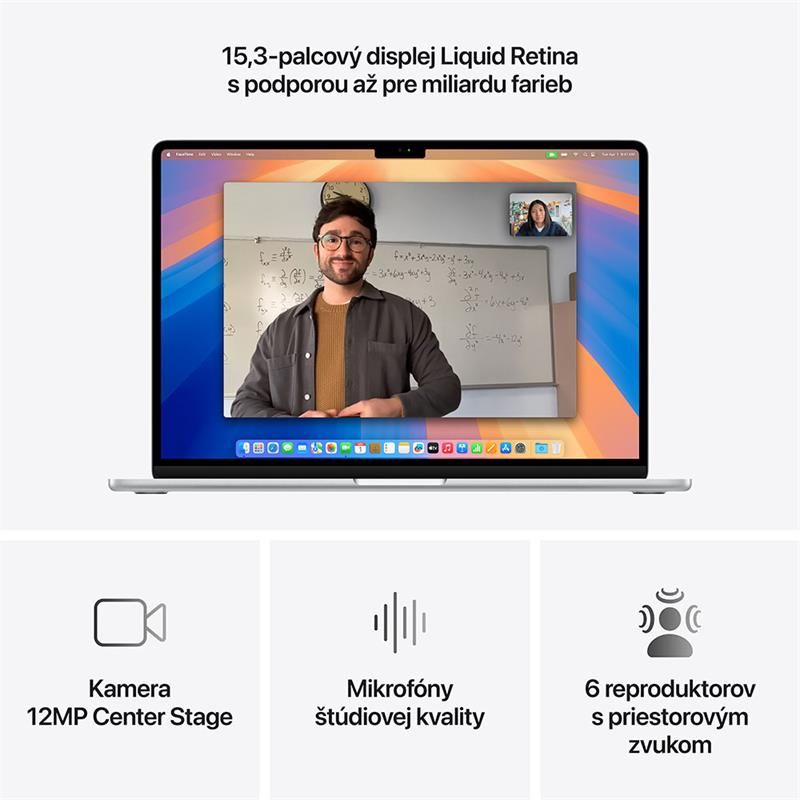 MacBook Air 15" Apple M4 10C CPU 10C GPU 24GB 512GB Strieborný SK MacBook Air 15" Apple M4 10C CPU 10C GPU 24GB 512GB Strieborný SK