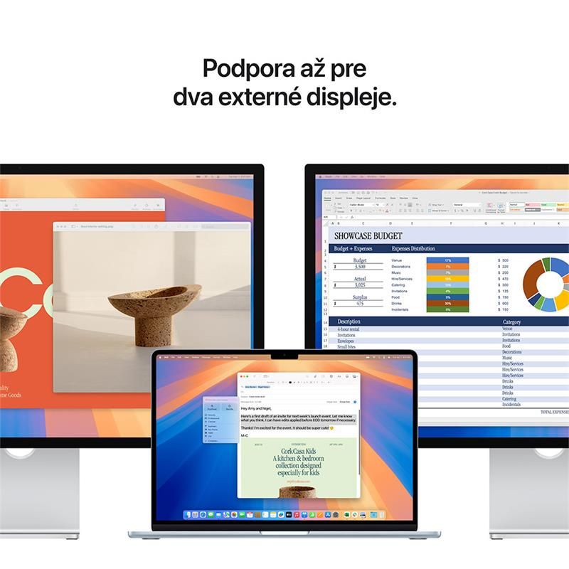 MacBook Air 15" Apple M4 10C CPU 10C GPU 24GB 512GB Strieborný SK MacBook Air 15" Apple M4 10C CPU 10C GPU 24GB 512GB Strieborný SK