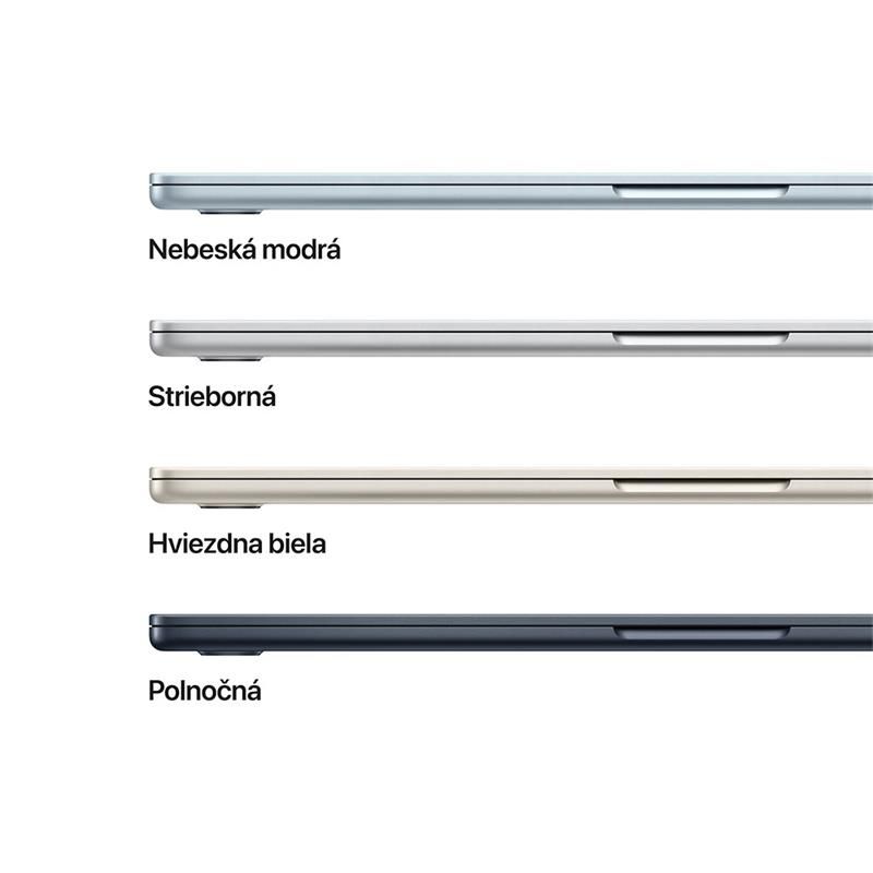 MacBook Air 15" Apple M4 10C CPU 10C GPU 24GB 512GB Strieborný SK MacBook Air 15" Apple M4 10C CPU 10C GPU 24GB 512GB Strieborný SK