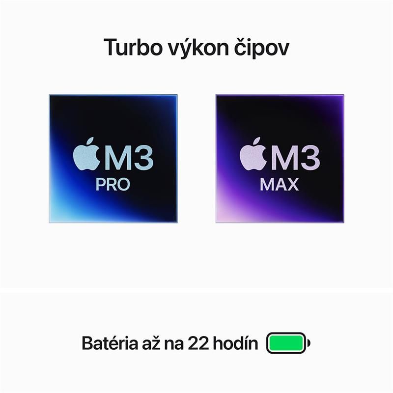 MacBook Pro 16" Apple M3 Pro 12C CPU 18C GPU 18GB 512GB Kozmický černý SK MacBook Pro 16" Apple M3 Pro 12C CPU 18C GPU 18GB 512GB Kozmický černý SK